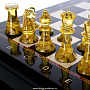 Шахматный ларец с янтарными фигурами 48х48 см, фотография 3. Интернет-магазин ЛАВКА ПОДАРКОВ